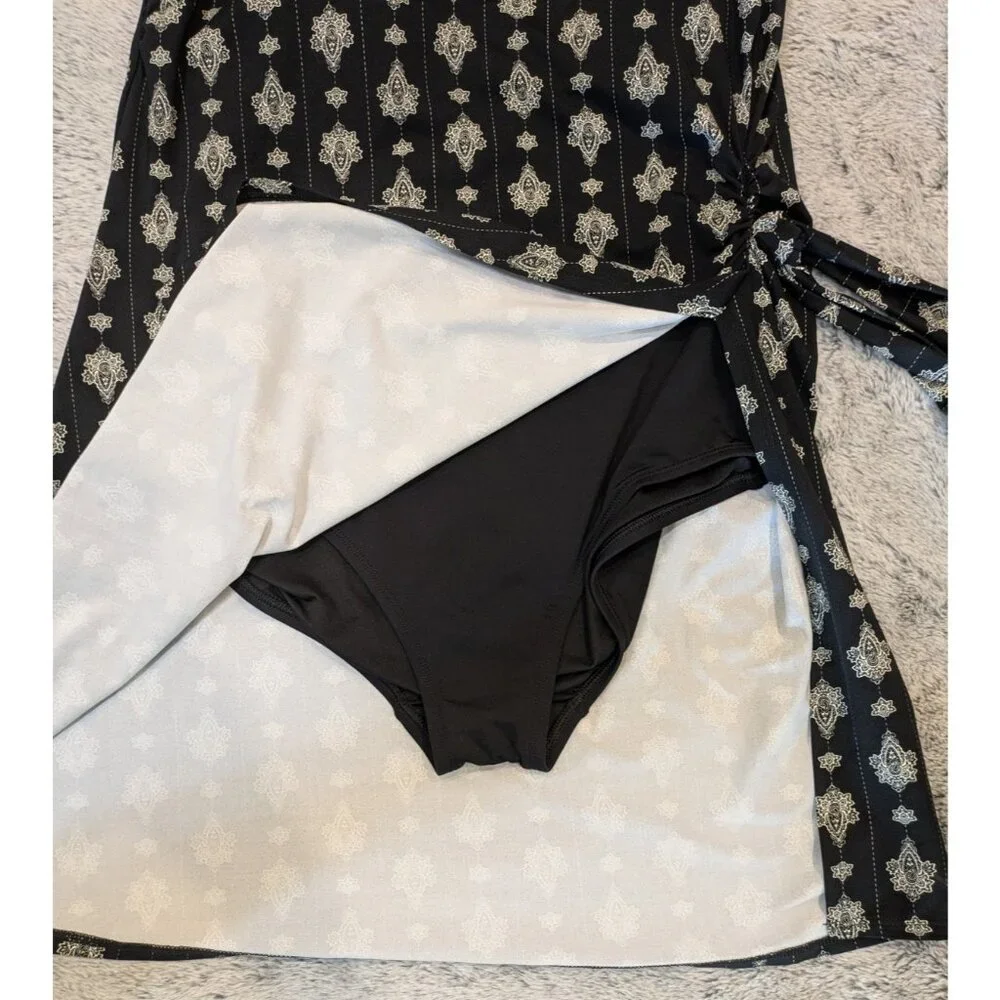 Land's End UPF 50 Sweetheart One-Piece Swim Dress Sz‎ 10 Chlorine Resistnt